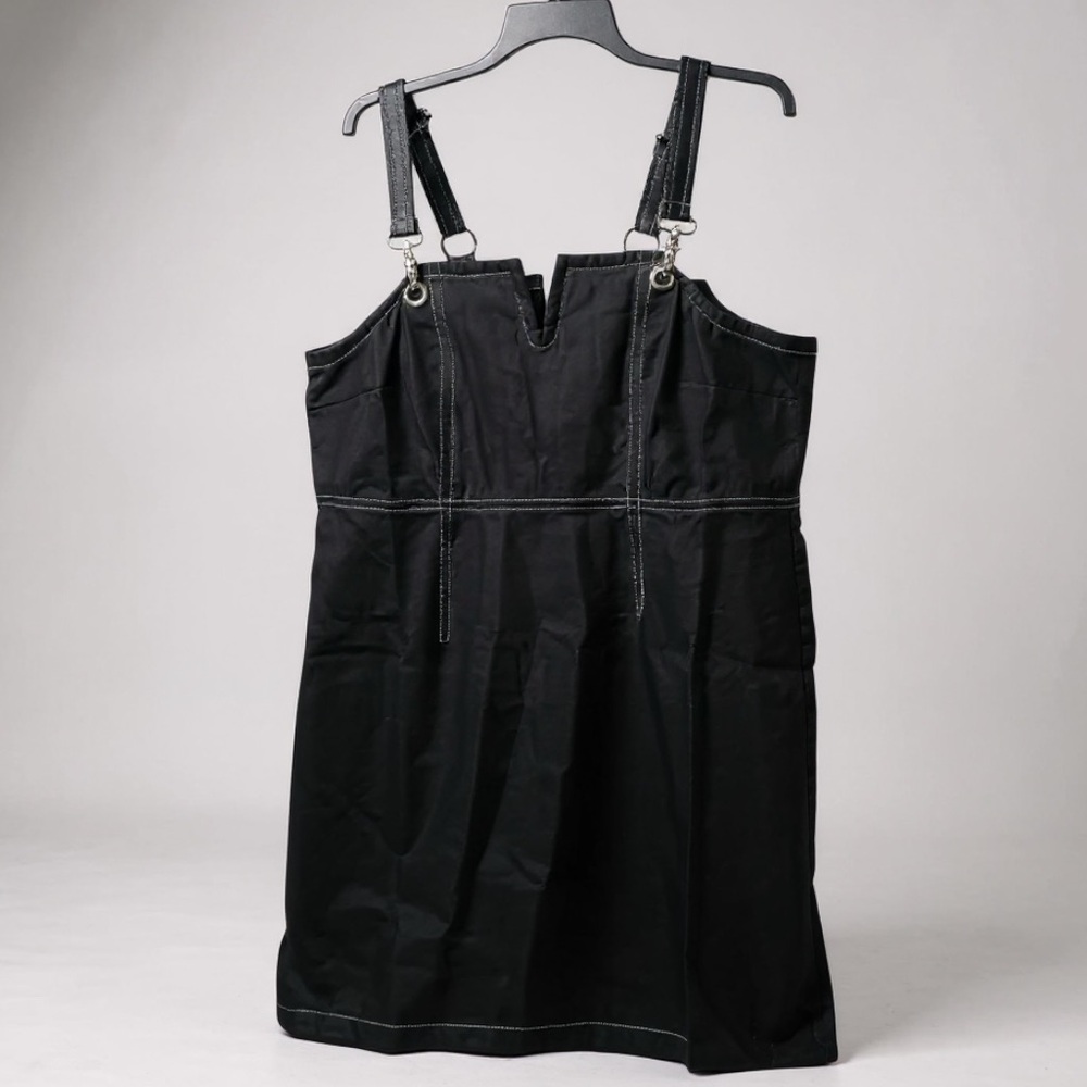 Chic Black Strappy Mini Dress